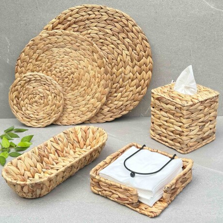 Posavasos Individual De Mesa Yute / Fibra Natural Ø 18cm Posavasos Individual De Mesa Yute / Fibra Natural Ø 18cm
