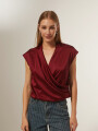 Blusa Lujane Bordeaux Oscuro