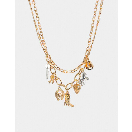 Collar Corto Multidijes Combinacion Bicolor