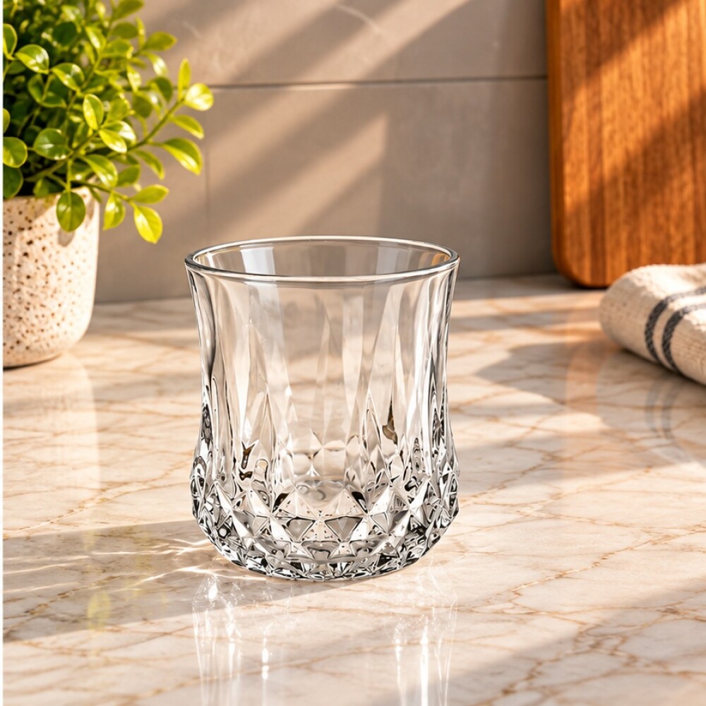 Set 6 vasos vidrio labrado Set 6 vasos vidrio labrado