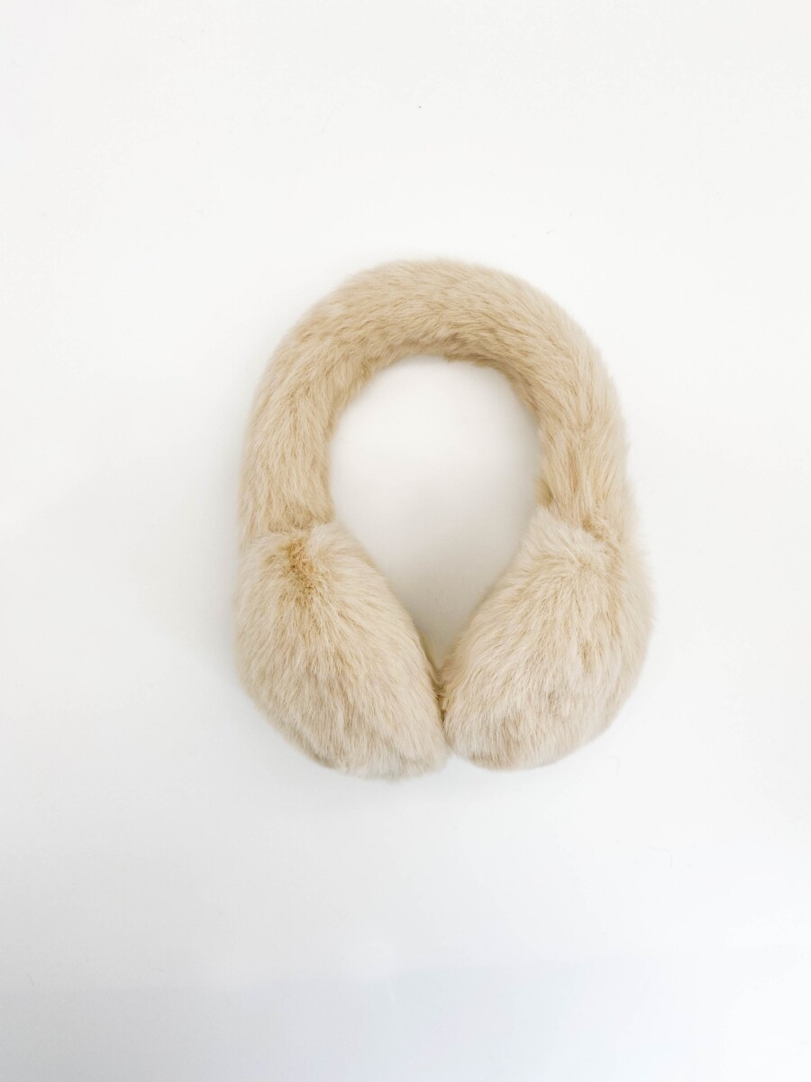 Orejeras plush - beige 