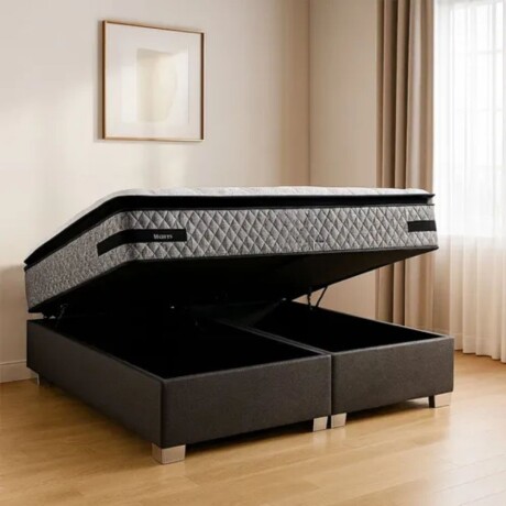 Sommier King Hamptons Platinum Hybrid Box Baul Sommier King Hamptons Platinum Hybrid Box Baul