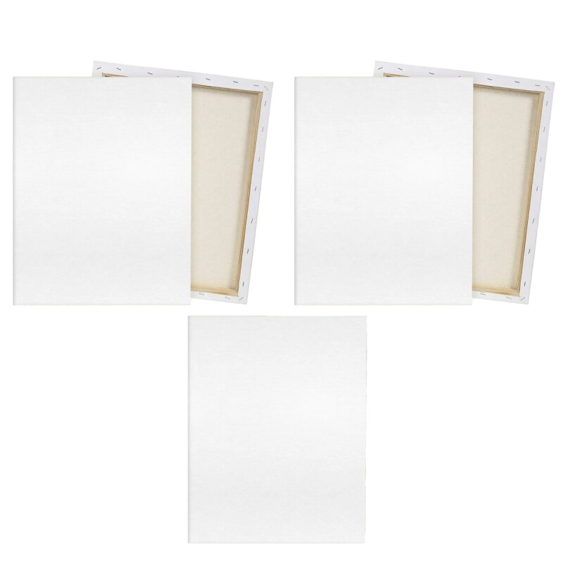 Set x5 Lienzos de 30x40 BLANCO