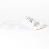 Sandalias Logo Matese Unisex White - Black