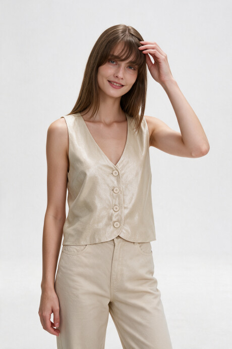Chaleco Xino Beige Claro