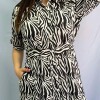 Vestido Caliza Black/white