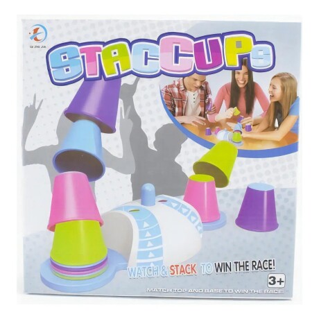 Juego de Mesa Stacking Cups Apila los Vasos Rapidez Niños 001