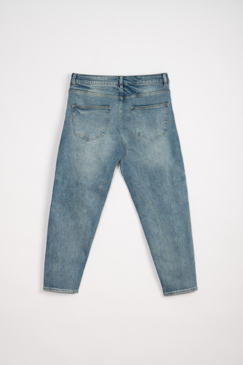 Pantalón jean slim taper Azul Claro