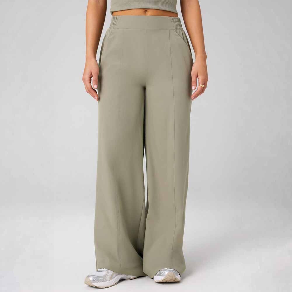 Pantalón Downtown Wide Leg Pant Mujer Seagrass