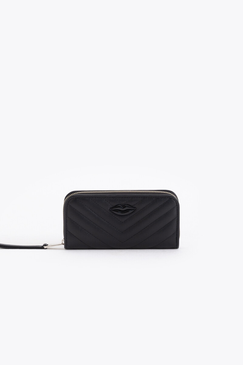 MAXI BILLETERA LIPSTICK Negro
