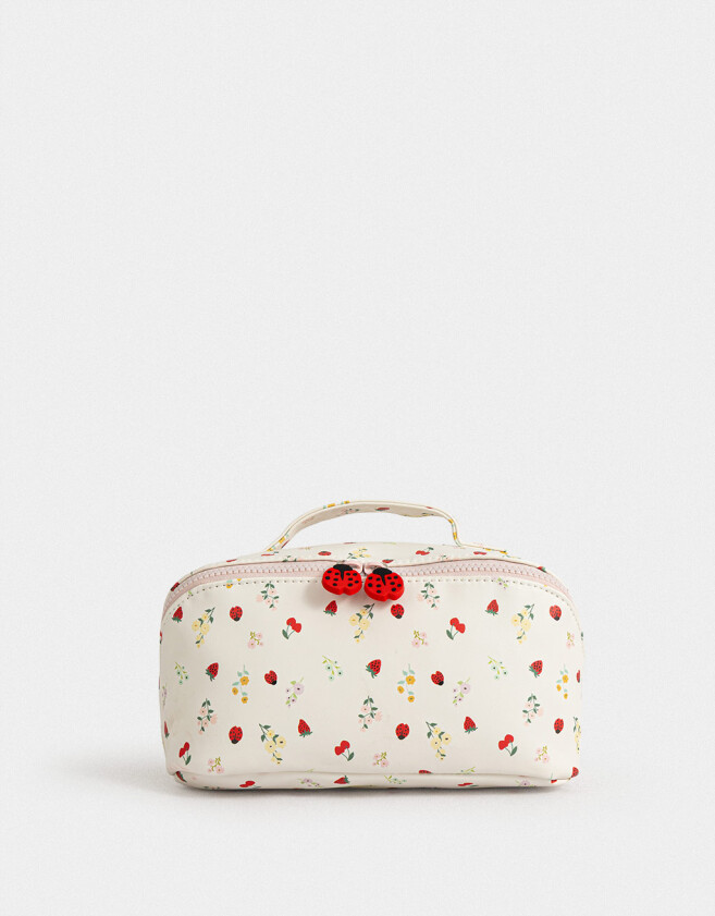 Porta Cosméticos Portacométicos Valija Flores - Estampado Flores