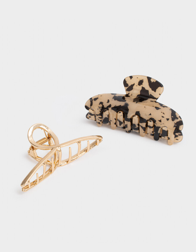 Broches Sets Carey Set De Broches - Combinacion Bicolor