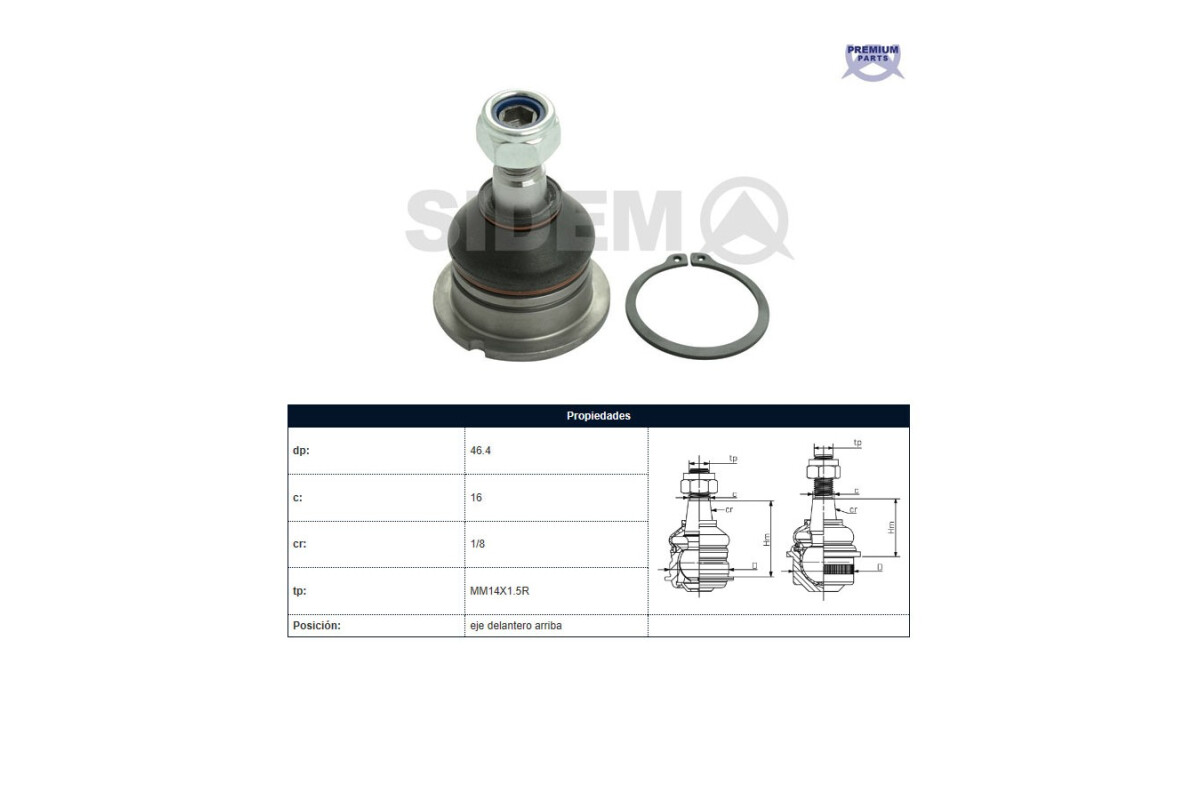 Rotula Del Mitsubishi L200 15-25 Der/Izq Rotula Del Mitsubishi L200 15-25 Der/Izq