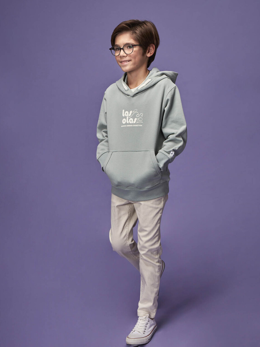 Sudadera Con Capucha Azul