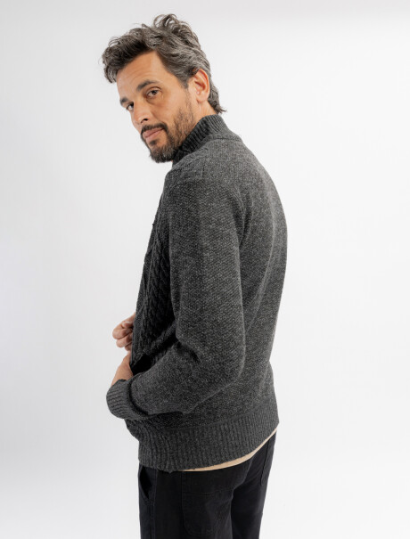 Campera tejida Ombu gris