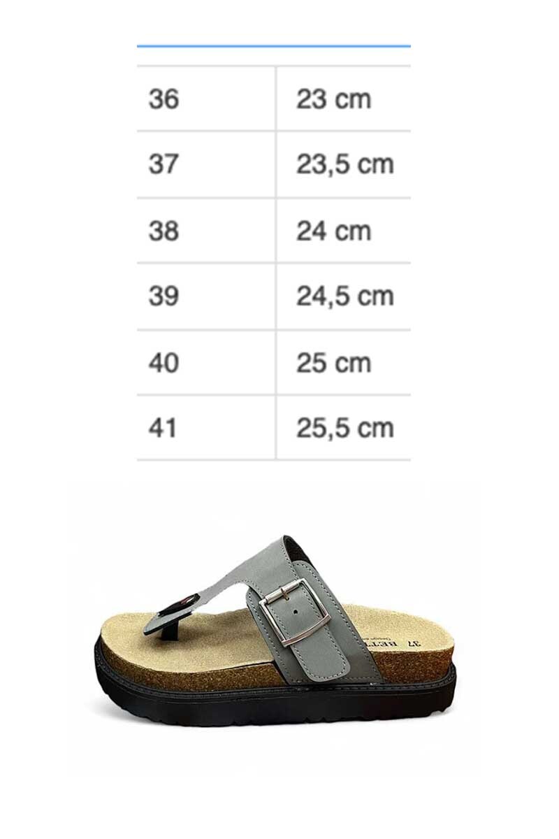 SANDALIA BETTINA SUPER OJOTA BT106 Gris