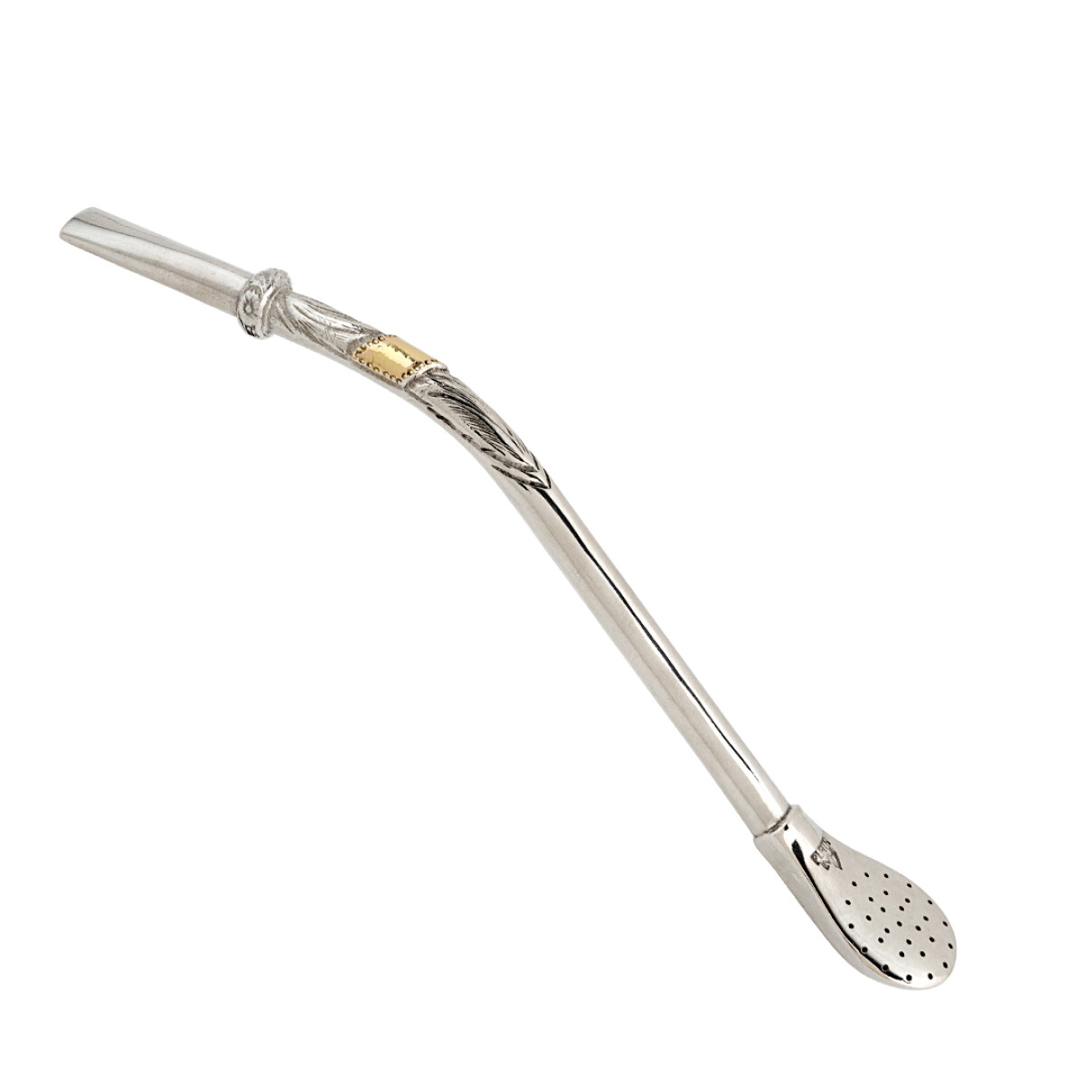 Bombilla En Plata 925 Y Oro 