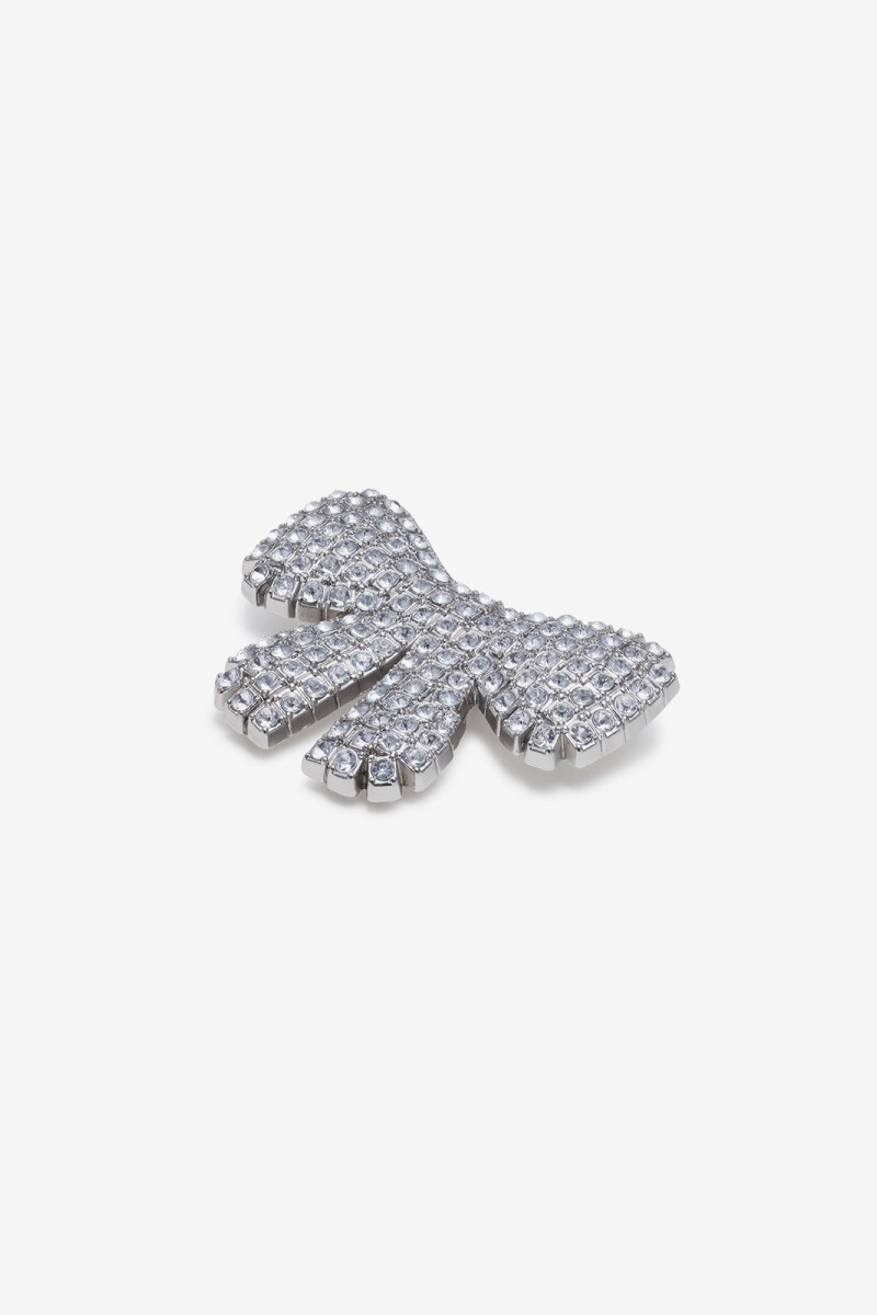 JIBBITZ CROCS BLING BOW Plata