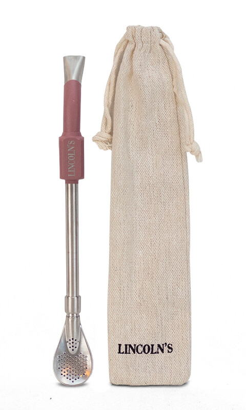 BOMBILLA GALACTIC ACERO INOXIDABLE ROSA MAUVE