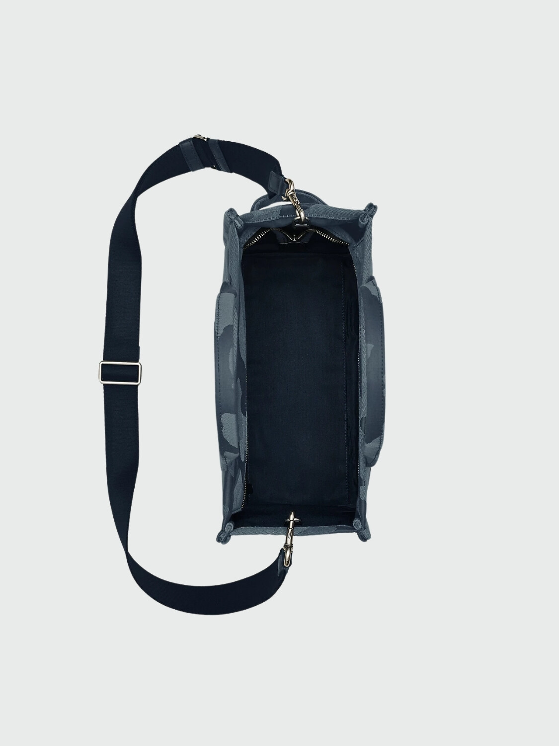 MARC JACOBS - THE CAMO JACQUARD MEDIUM TOTE BAG Azul Oscuro