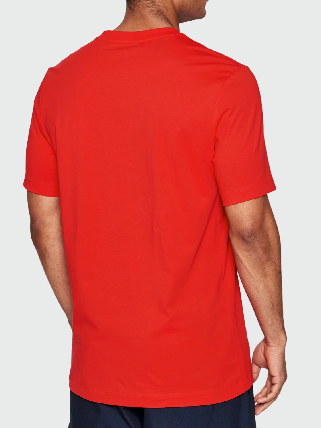 BOSS - Remera de Punto con Logo Rojo