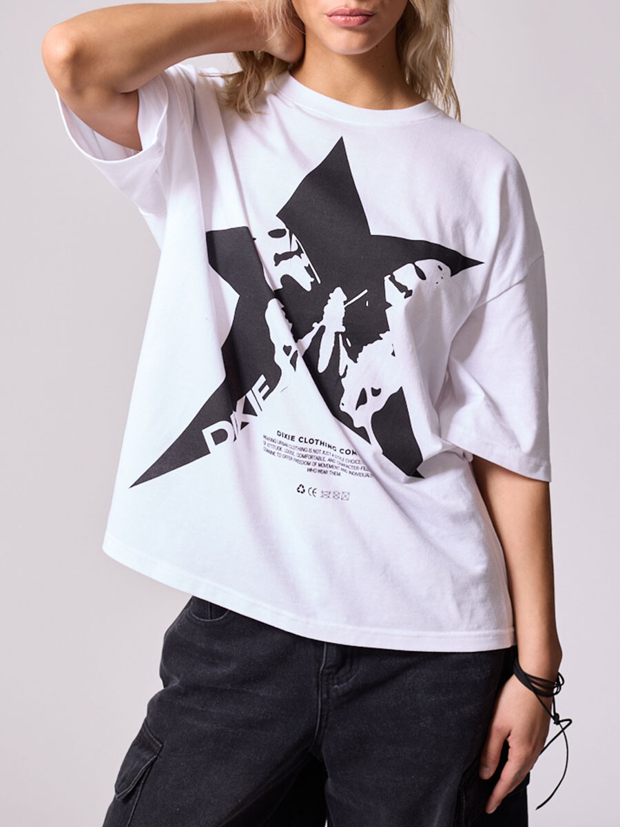 T-SHIRT BETY DIXIE - Blanco 