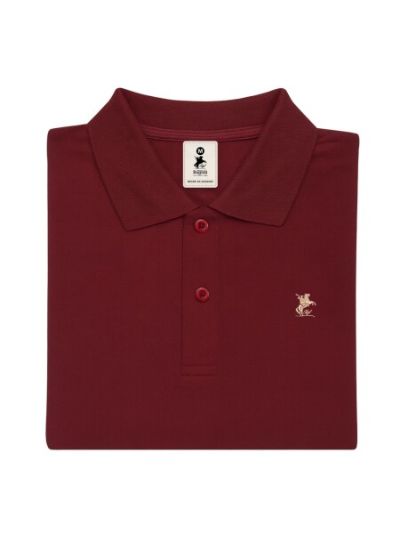 Remera pique de dama Bordo