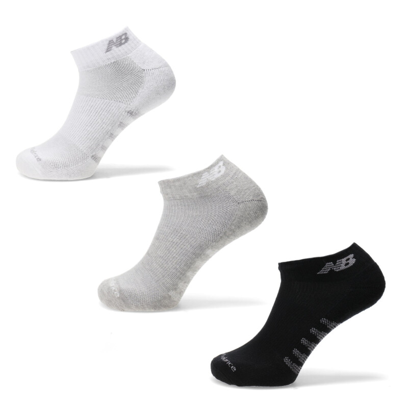 Medias Unisex New Balance Medias X3 Quarter Blanco - Gris - Negro