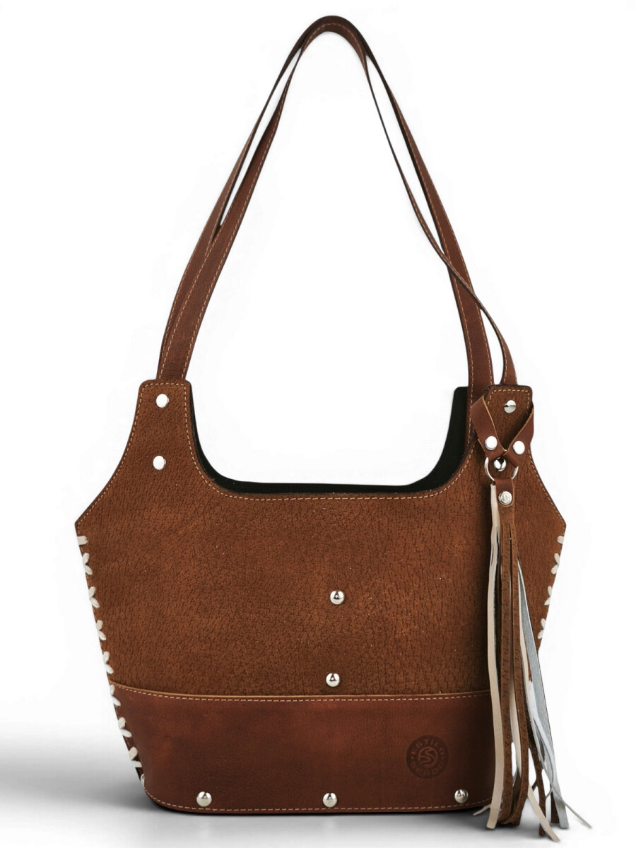 Matera de dama con trenzado - Oxido 