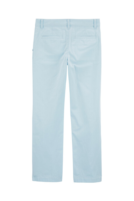 Pantalón de sarga, clásico, azul. Talles 6-8 Sin color