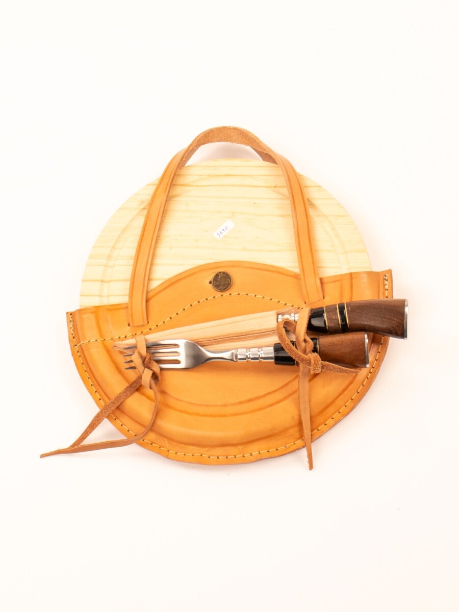 Cuchillo y Tenedor Lapacho - Tabla Redonda 