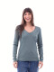 REMERA BASICA PETRA RIBB VERDE