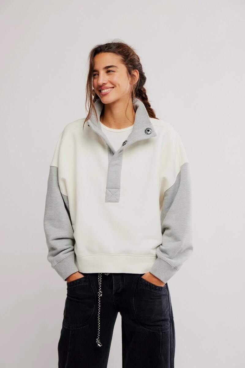 PULLOVER COLORBLOCK Gris