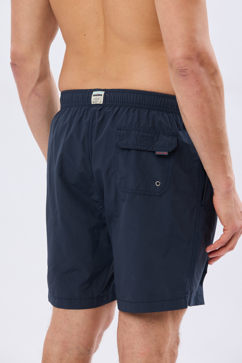 SHORT DE BAÑO LISO Azul