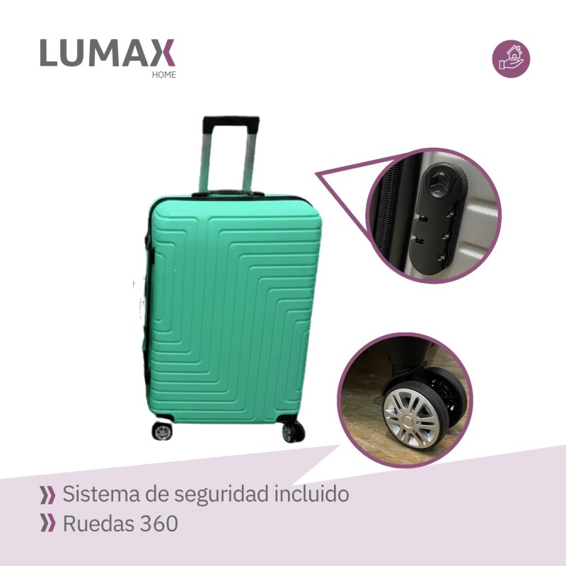 Set de 3 Valijas de Mano Rígidas Verde