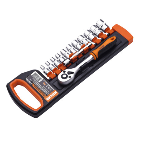 JUEGO DE DADOS CON LLAVE CRIQUET ENC 1/4 13PZS PRO HARDEN ++ Sin color