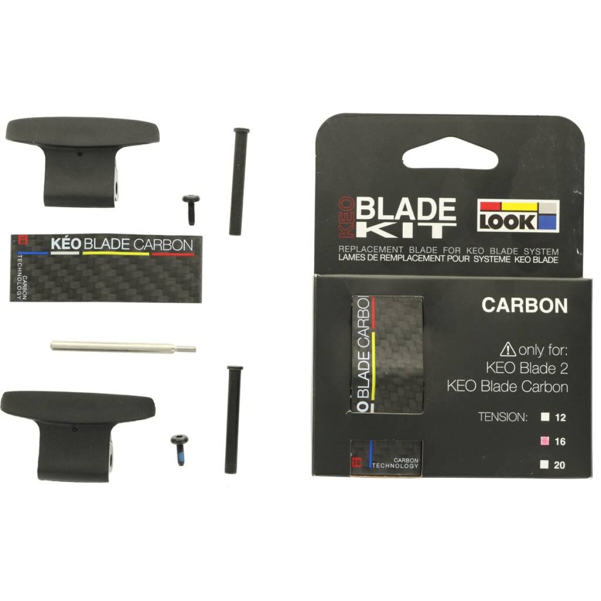 Kit Laminas Dureza 16 Pedal Look Blade Carbon 