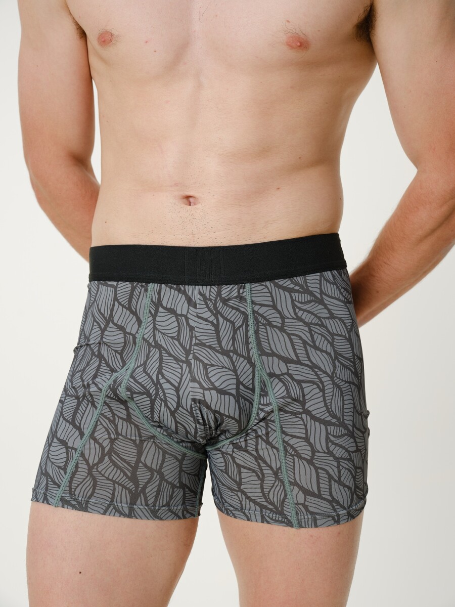 Boxer Seda Fría - Verde Hojas 