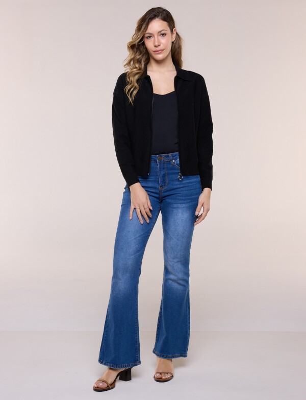 Cardigan Rombos NEGRO