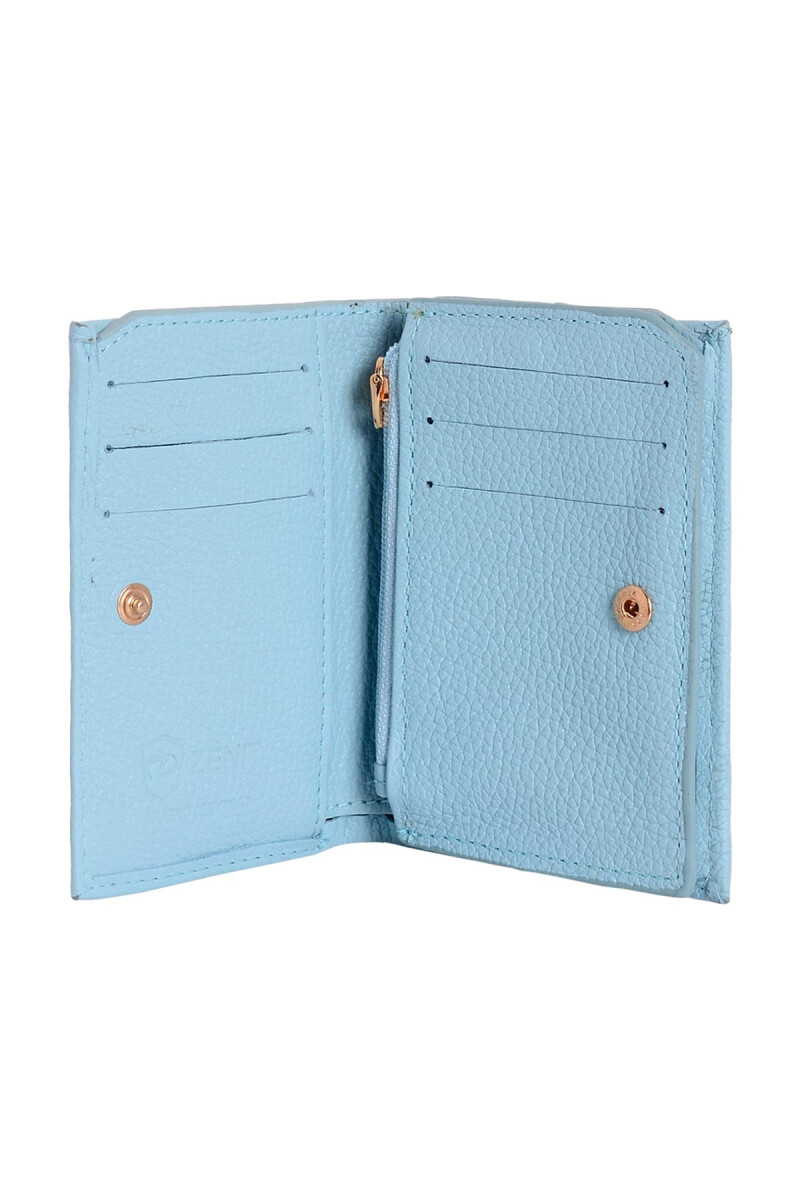 BILLETERA ZNT DAMA CHICA CELESTE BILLETERA ZNT DAMA CHICA CELESTE