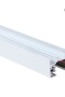 Riel electrificado de aluminio - 2 vías para spot de riel 1 mts BLANCO