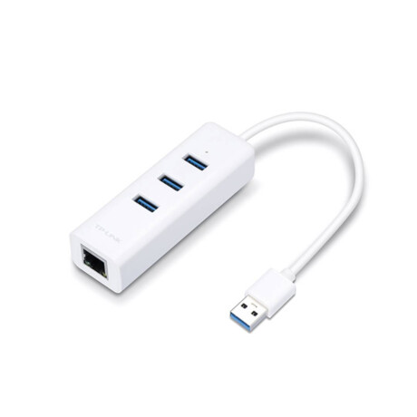 Conversor Tp-Link Ue330 Usb 3.0 A Red + Hub Usb 3.0 Gigabit Blanco