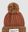 Gorro bicolor Marron