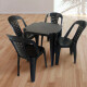 Set x4 Silla Bistró sin apoya brazos NEGRO