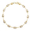 Pulsera Baguette Bicolor -Oro bajo-Sin Piedra-PU8050 sinpiedra