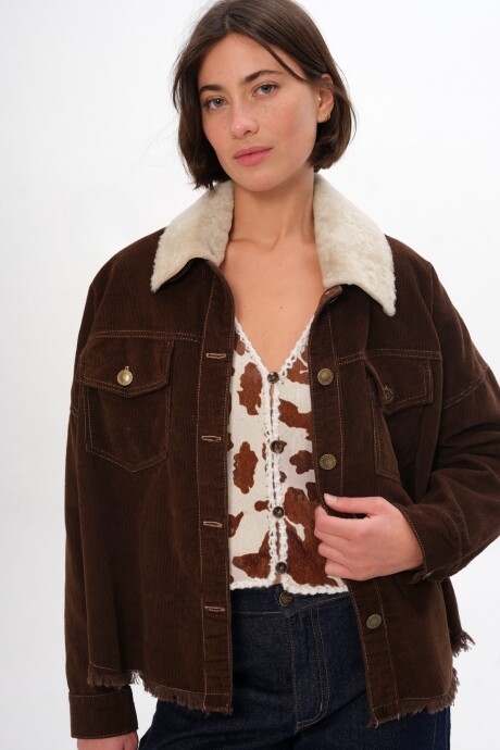 Sobrecamisa Serrana Chocolate