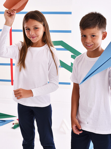 REMERA BASICA MANGA LARGA BLANCO