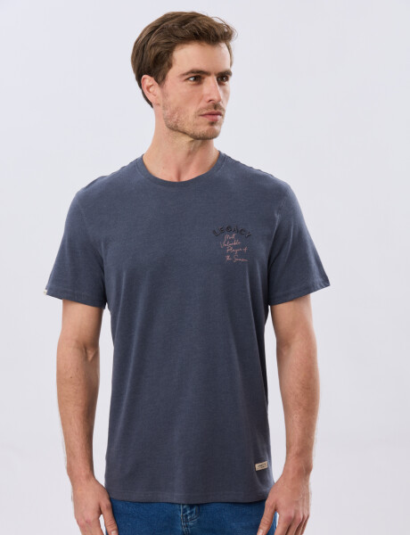 REMERA ESTAMPADA DE ALGODÓN Denim