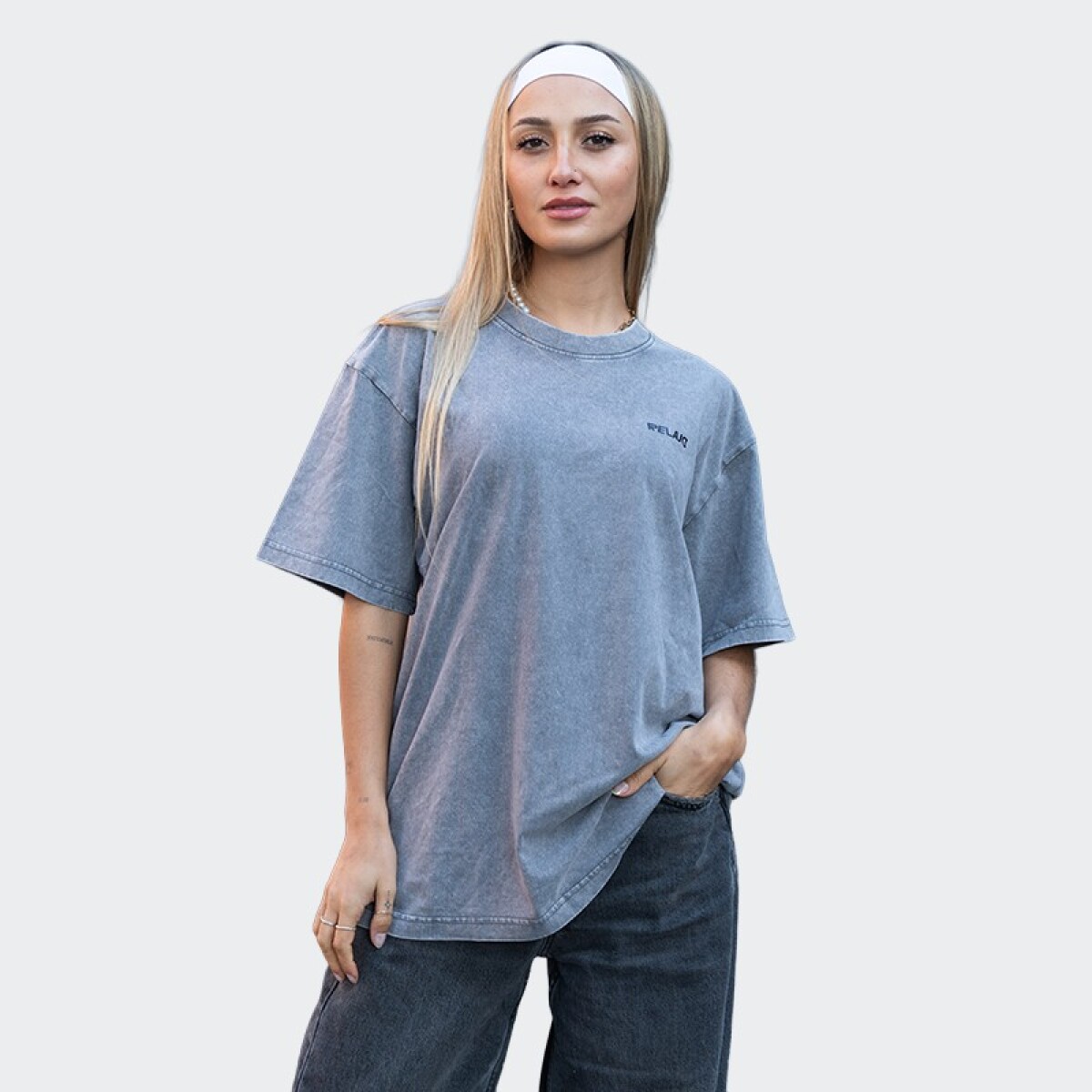 Remera Relajo Libertat - Gris 