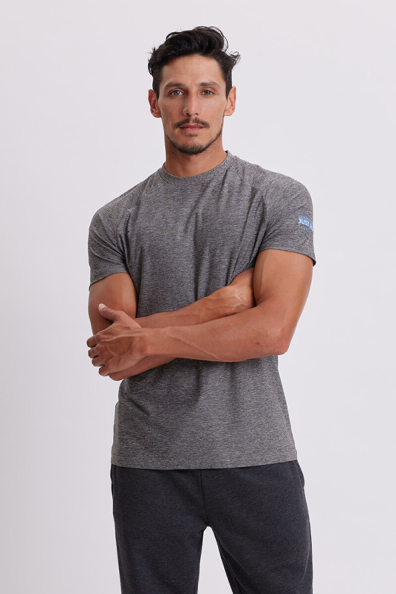 Remera manga corta Fitness Gris